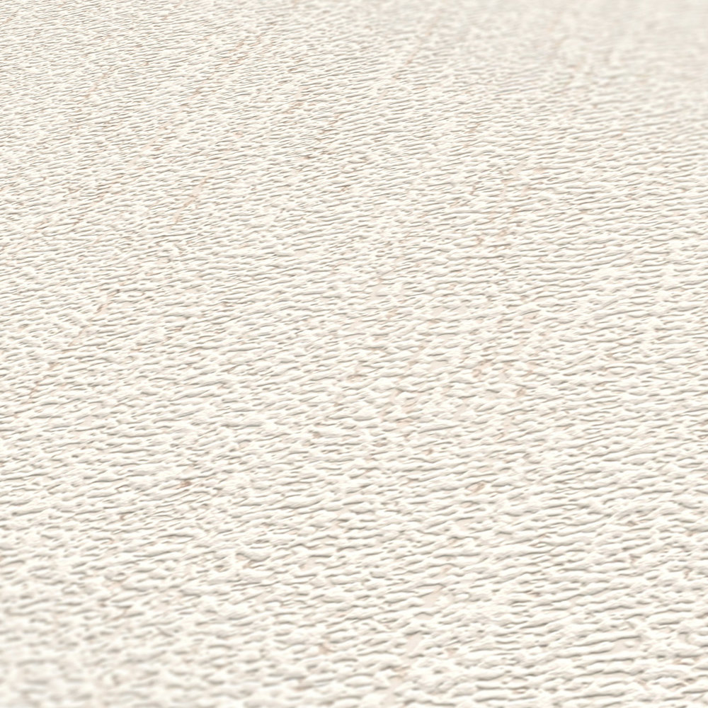             Vliestapete mit Gewebe Struktur in leicht glänzend – Weiß, Creme
        