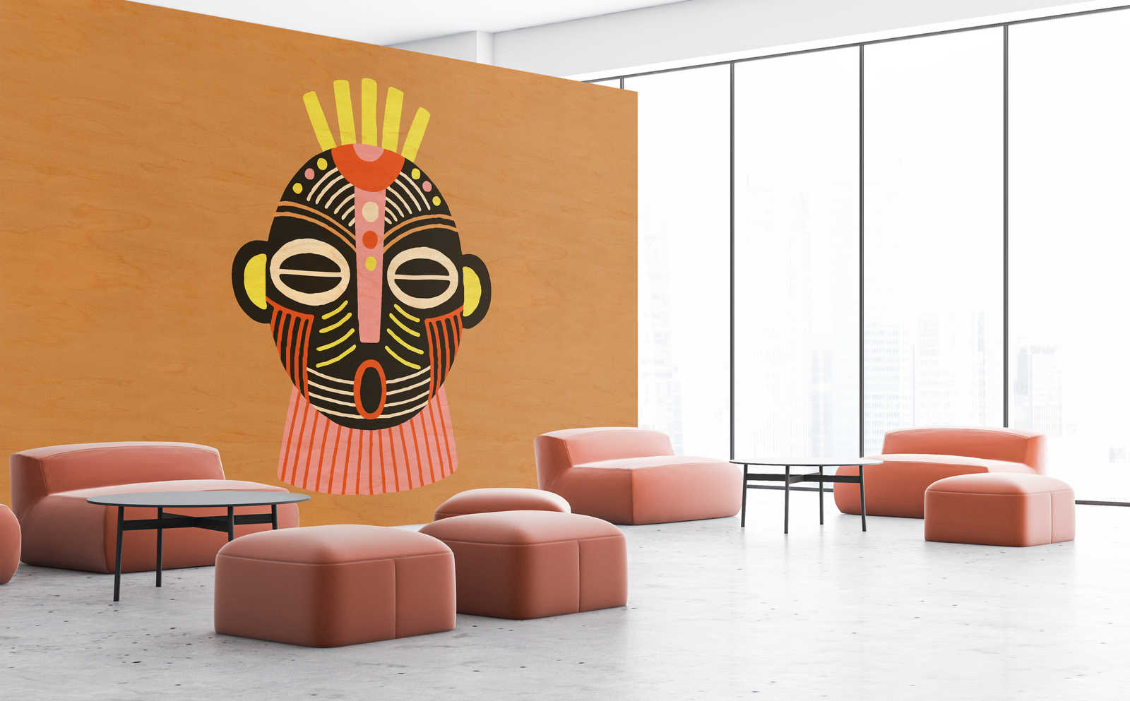             Overseas 4 – Fototapete Afrika Design Inspiration Maske
        