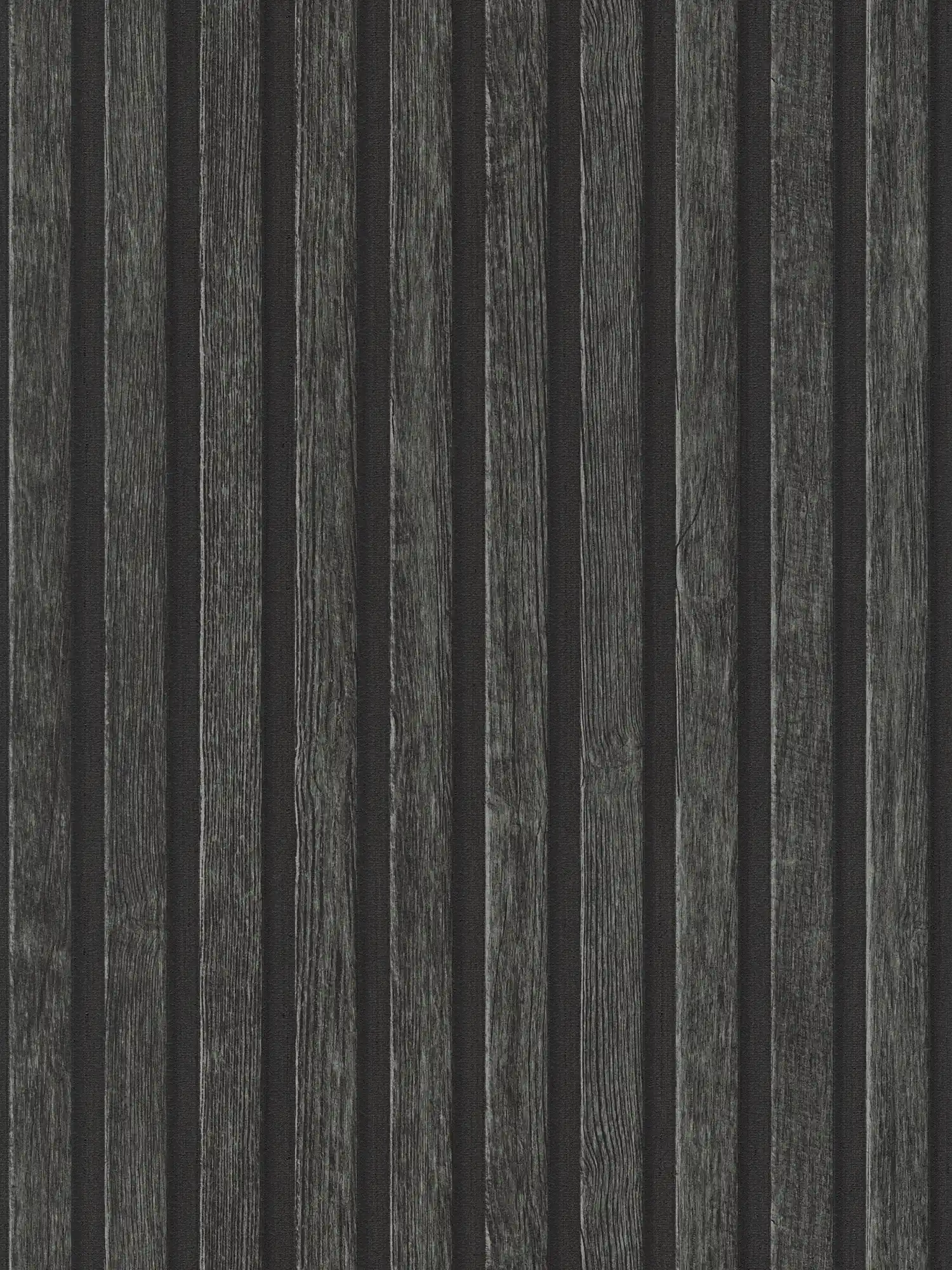         Tapete Holzoptik mit Paneel-Muster – Schwarz, Braun
    