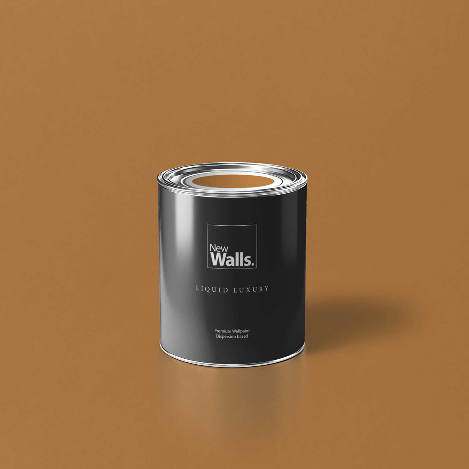 Premium Wandfarbe kräftiges Hellbraun »Beige Orange/Sassy Saffron« NW814 – 1 Liter
