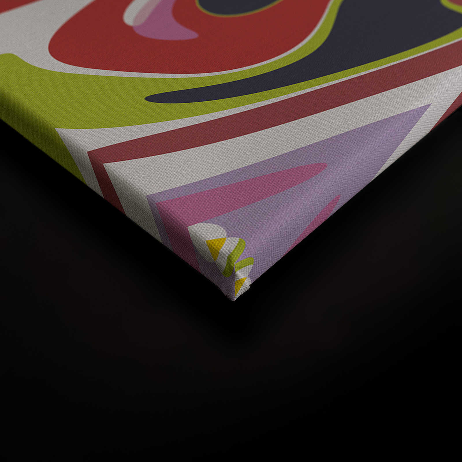             Leinwandbild abstraktes Farbgemisch buntes Muster – 0,90 m x 0,60 m
        