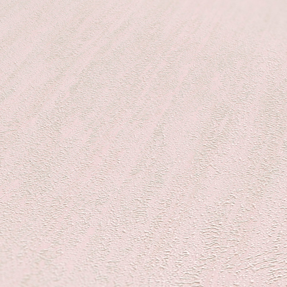             Rosa Tapete einfarbig Pastell Babyrosa mit Strukturmuster
        