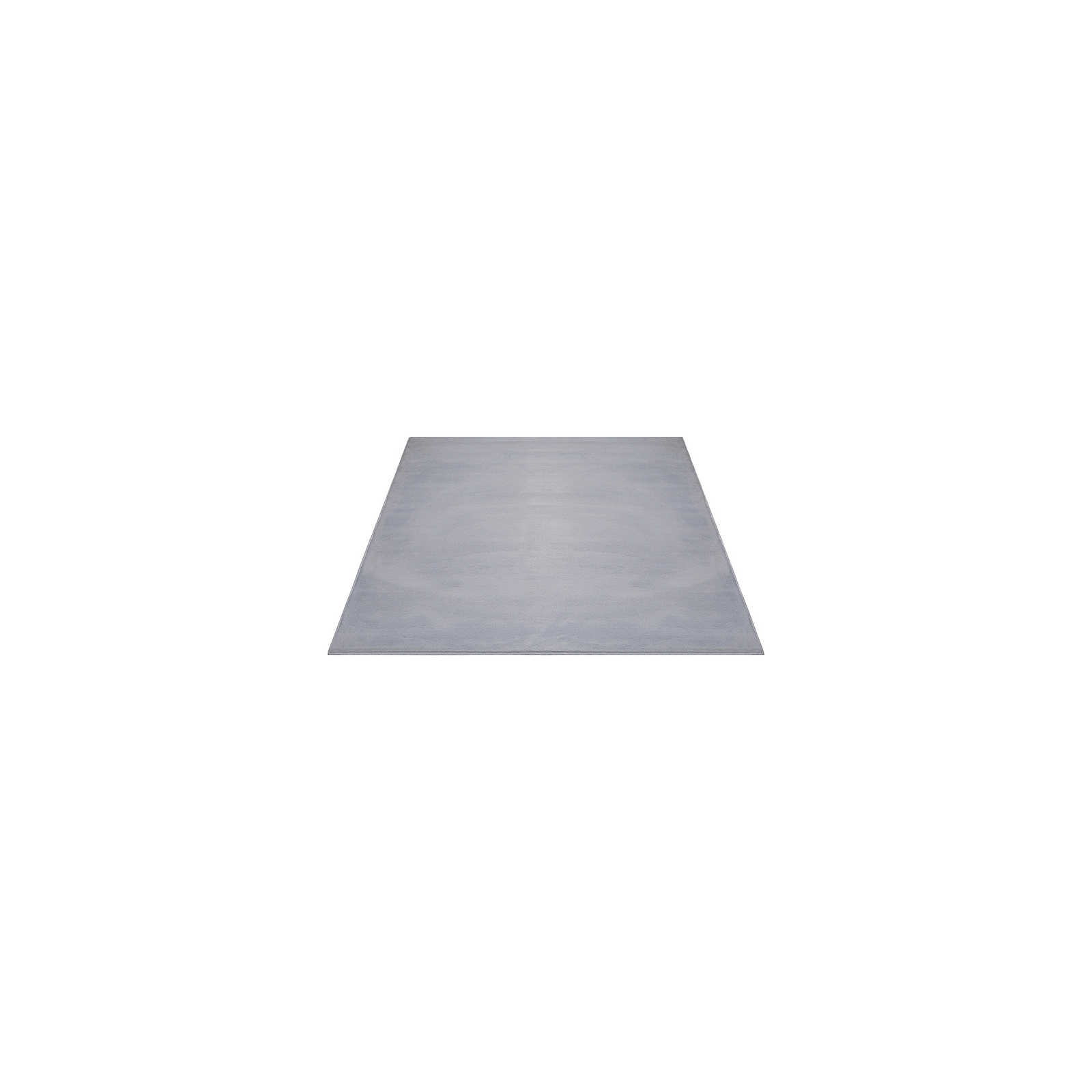 Angenehmer Hochflor Teppich in sanften Grau – 140 x 70 cm
