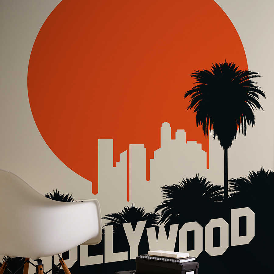 Fototapete Hollywood im Retro Poster Look
