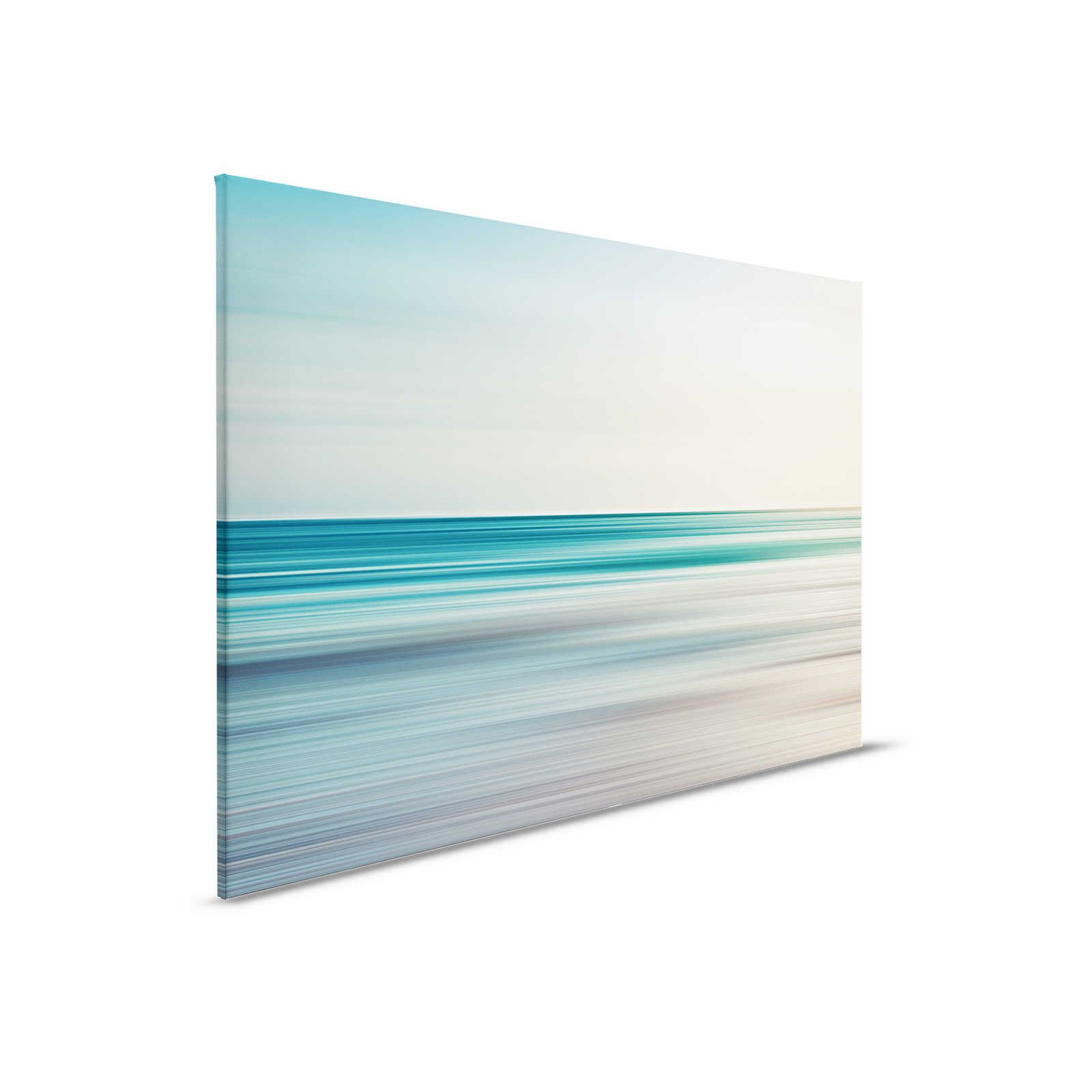         Horizon 1 - Leinwandbild abstrakte Landschaft in Blau – 0,90 m x 0,60 m
    