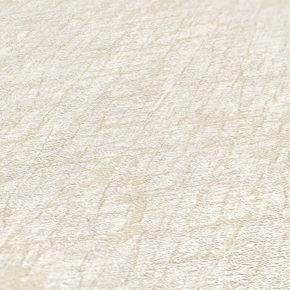             Vliestapete mit Struktur in sanften Farben Textiloptik – Weiß, Beige, Creme
        