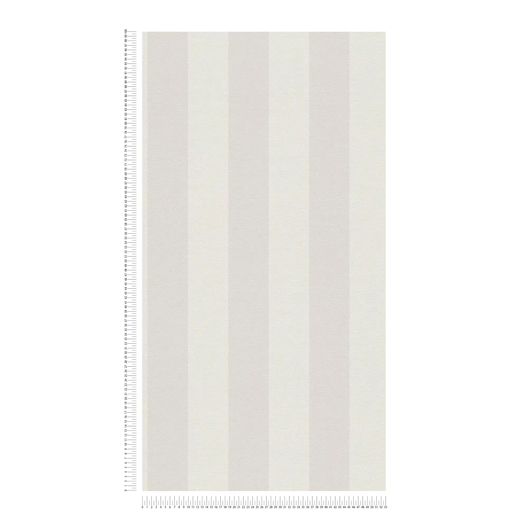             Streifen Vliestapete mit Leinenoptik PVC-frei – Grau, Weiß
        