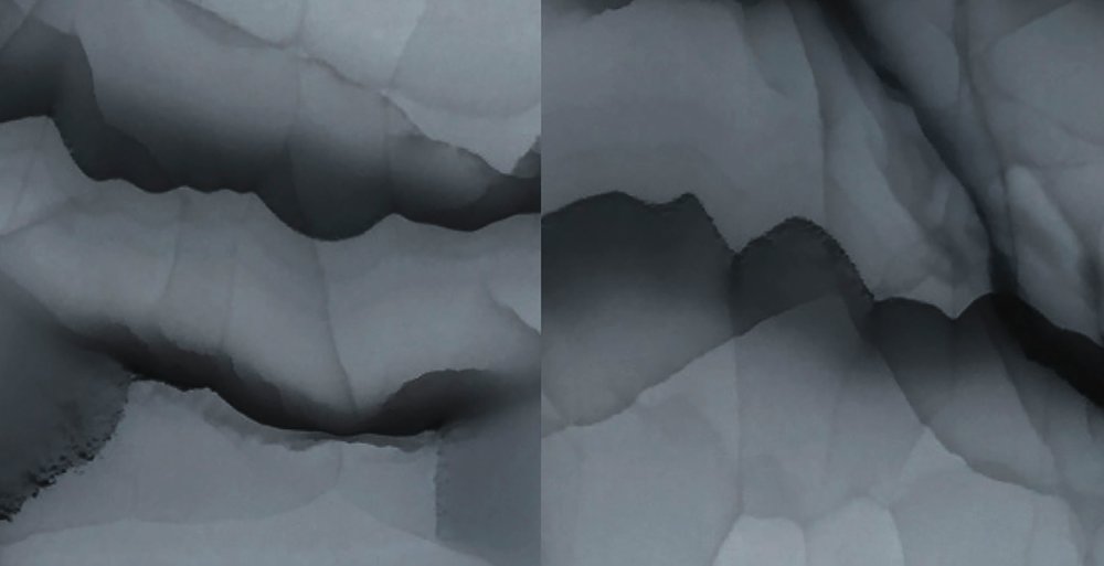             Cut stone 2 - Fototapete mit Steinoptik abstrakt – Blau, Grau | Mattes Glattvlies
        