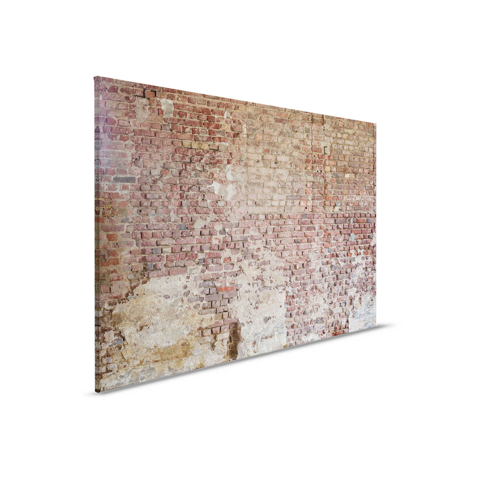         Leinwandbild mit Ziegelsteinwand im Vintagestil – 0,90 m x 0,60 m
    