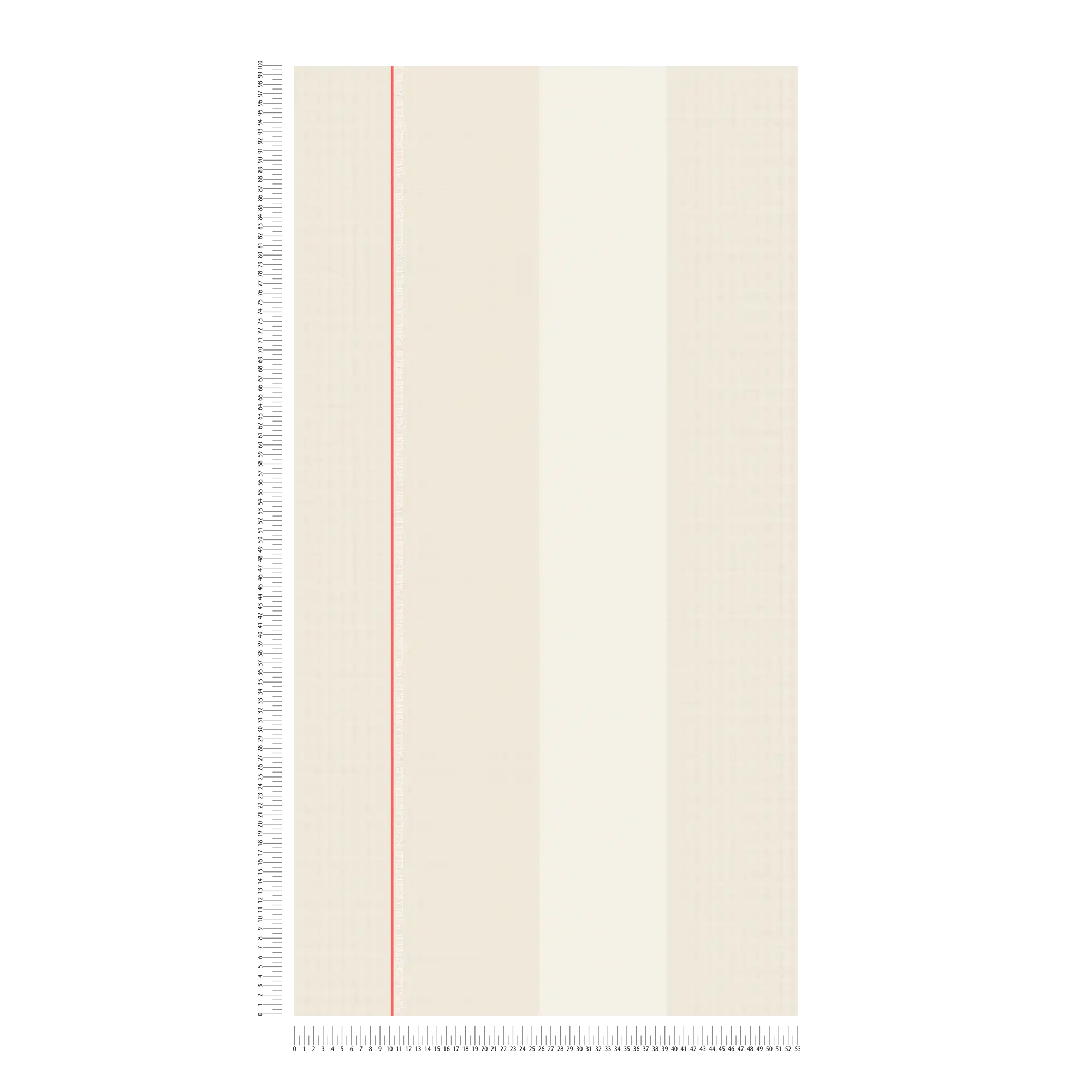             Streifentapete Karl LAGERFELD mit Textureffekt – Grau, Weiß
        
