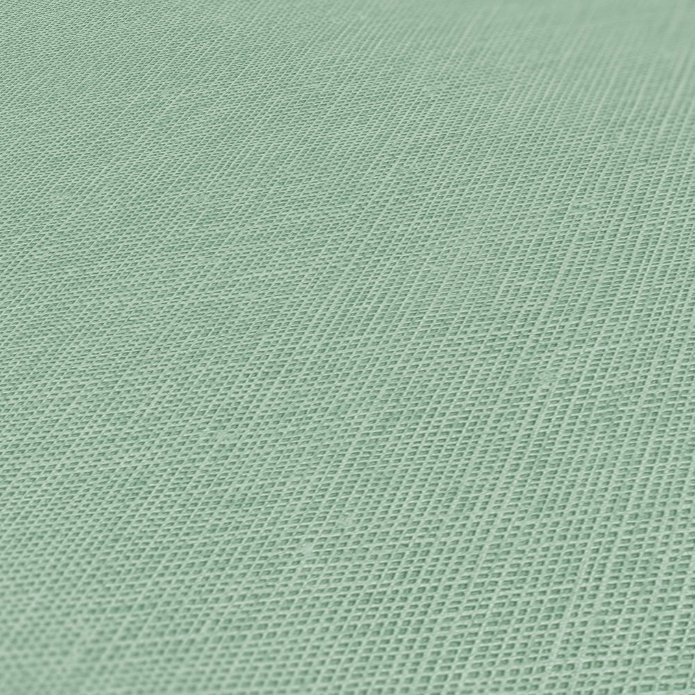             Vliestapete einfarbig mit Leinenstruktur – Grün
        