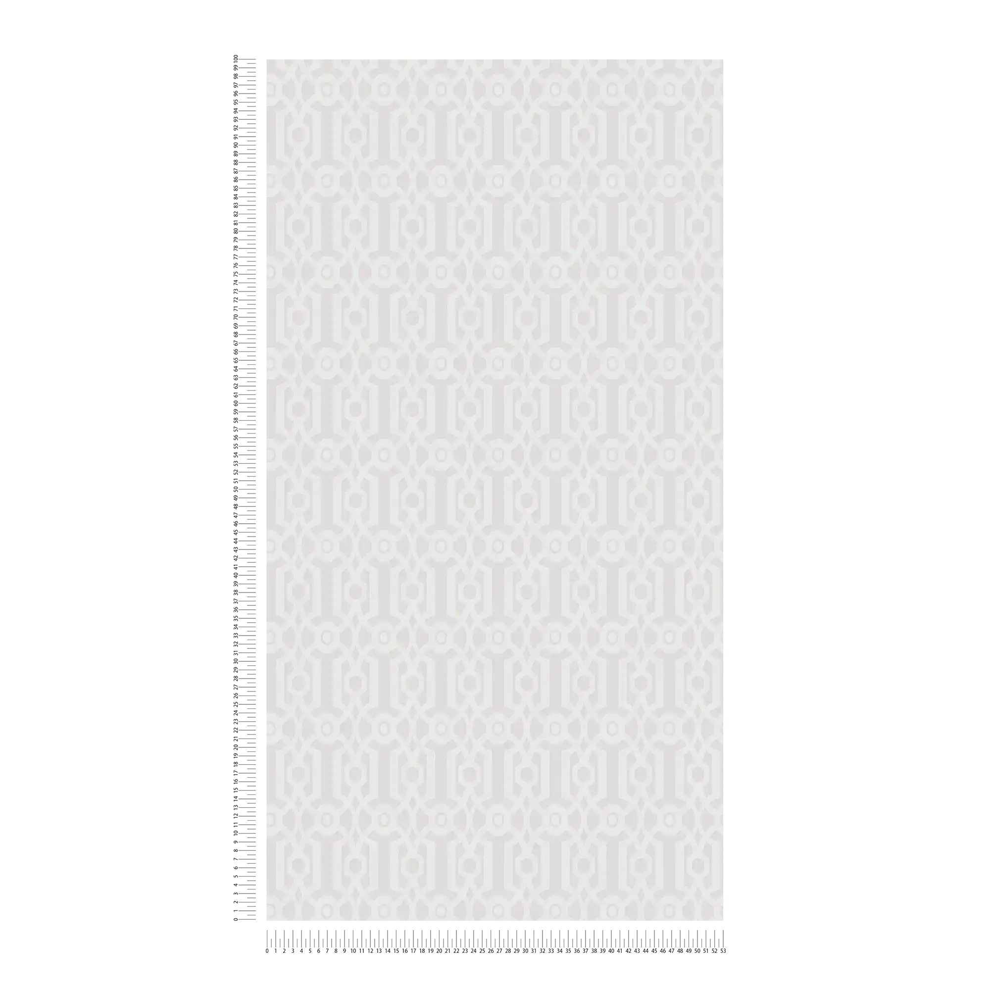             Tapete mit grafischem Linienmuster – Creme, Grau
        