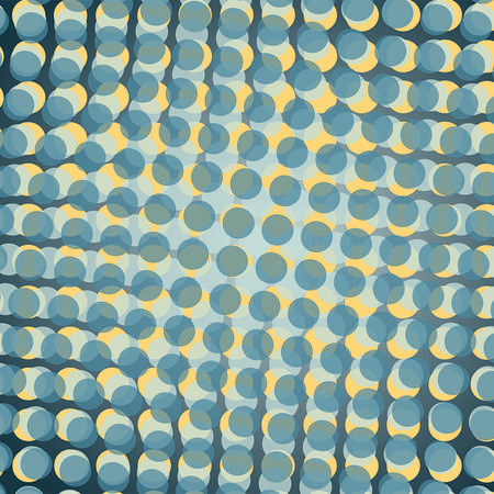         Fototapete mit 3D-Effekt – Punkte im Wellendesign
    