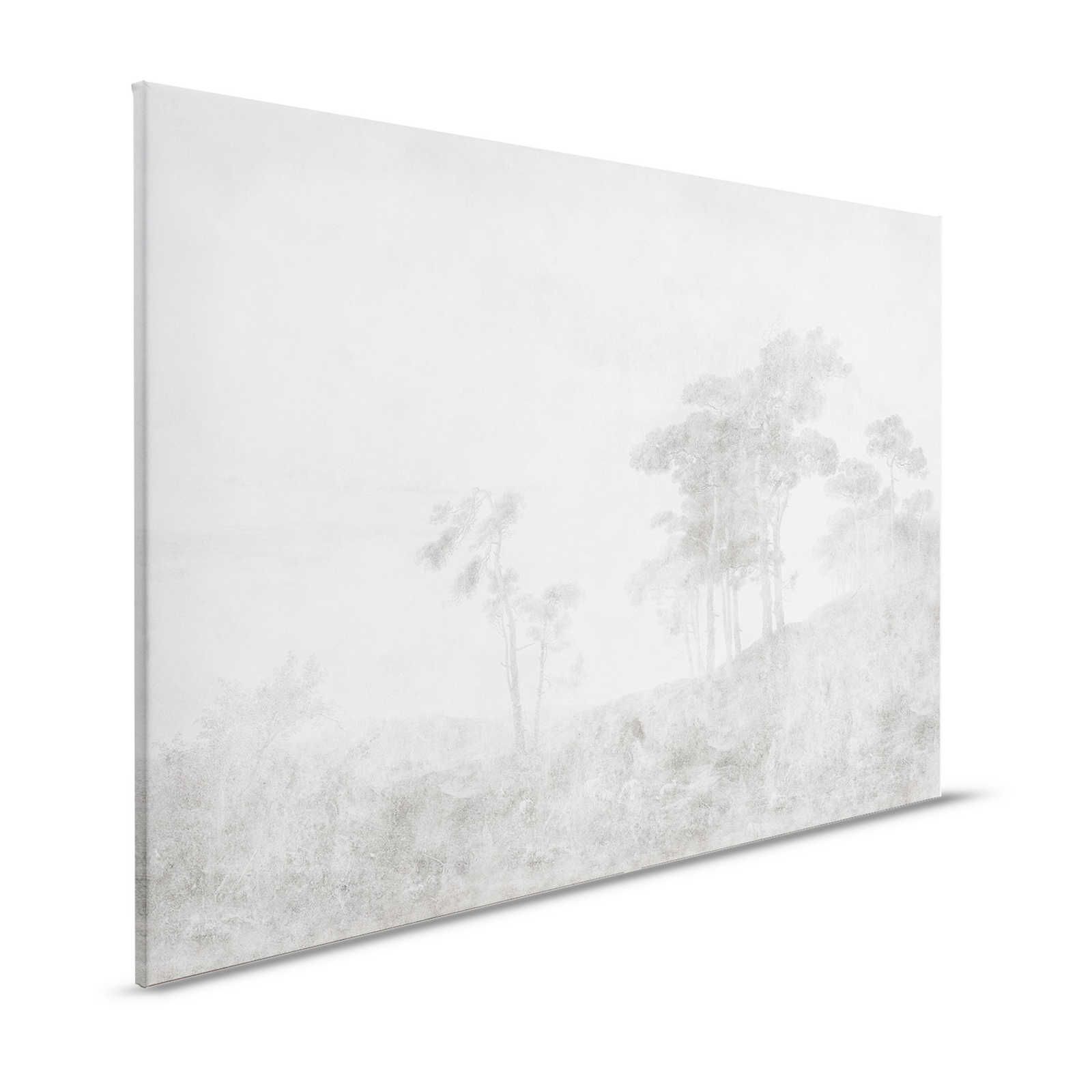 Romantic Grove 2 - Landschaft Leinwandbild Vintage Gemälde Stil – 1,20 m x 0,80 m
