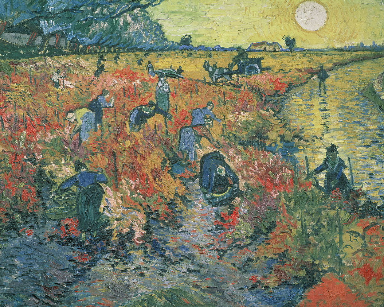             Fototapete "Rote Weinberge" von Vincent van Gogh
        