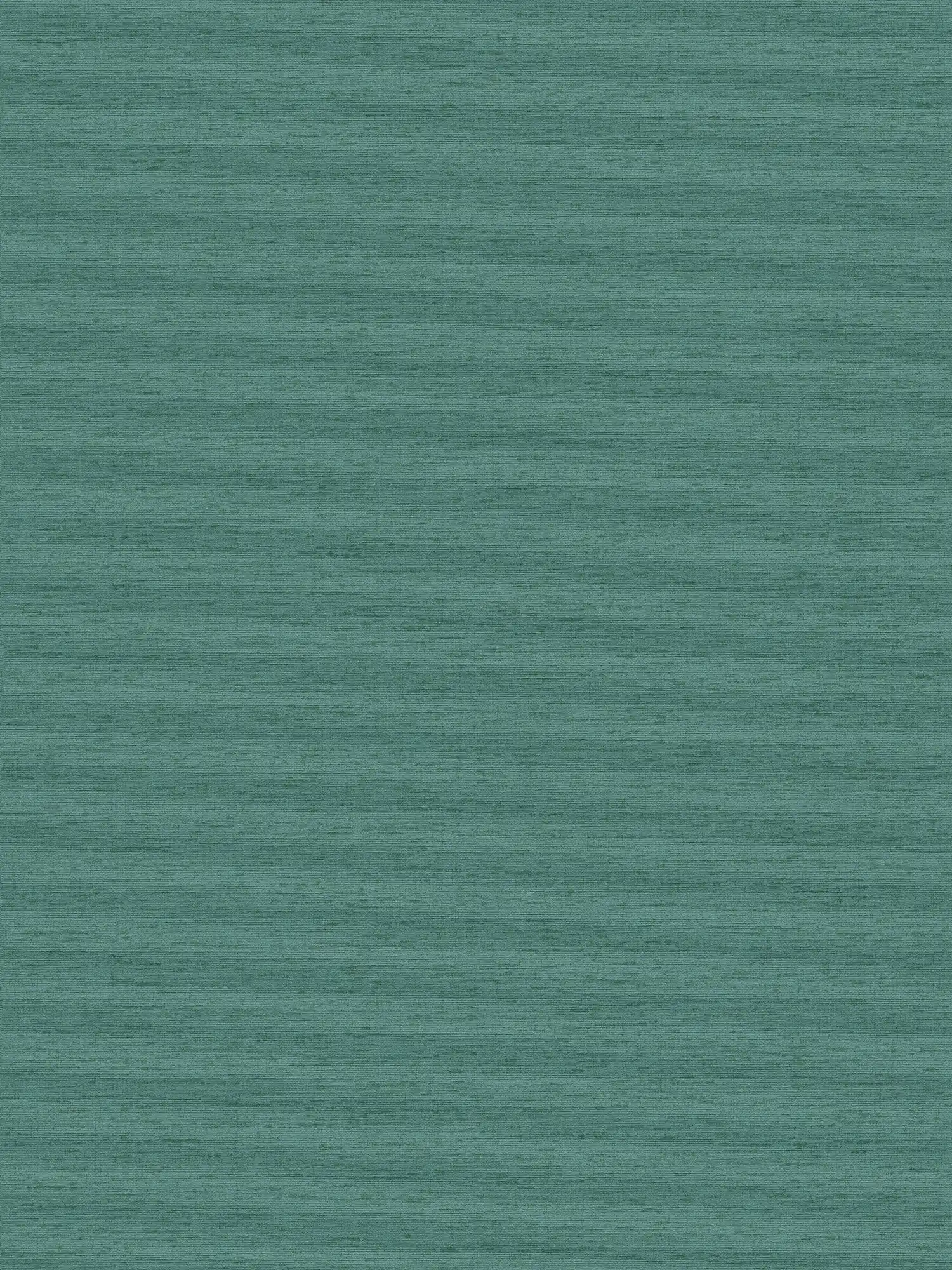 Einfarbige Vliestapete mit Gewebestruktur, matt – Petrol, Grün

