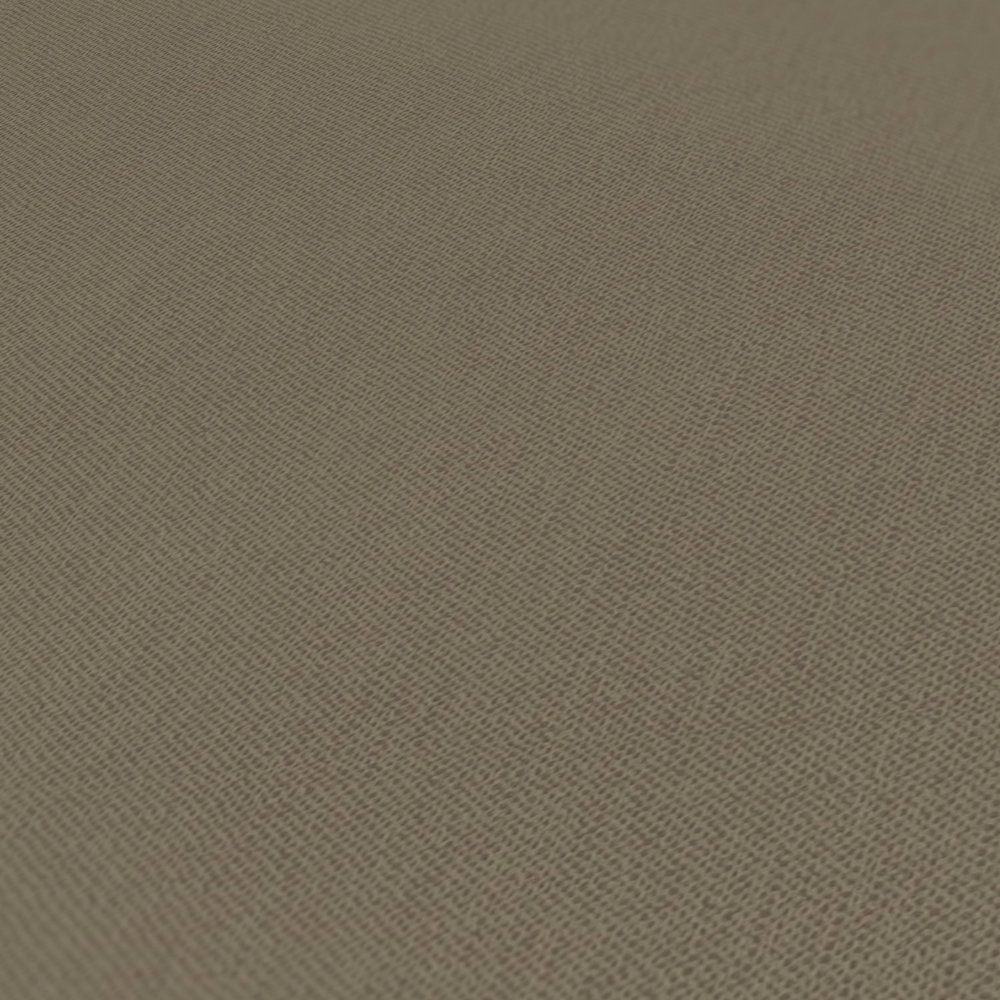             Tapete Olivgrün einfarbig meliert mit Textilstruktur – Braun
        