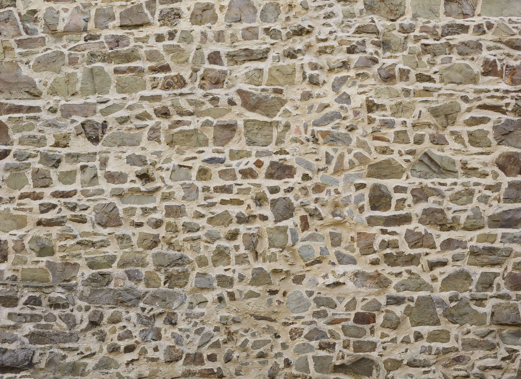             Fototapete mit Natursteinmauer in 3D-Optik – Beige, Braun
        
