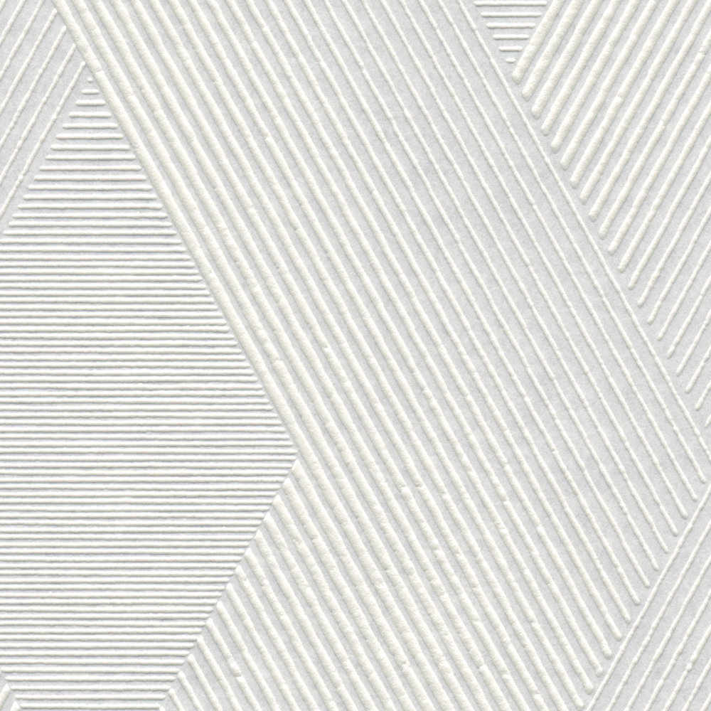             Überstreichbare Effekt-Tapete mit geometrischem Muster
        