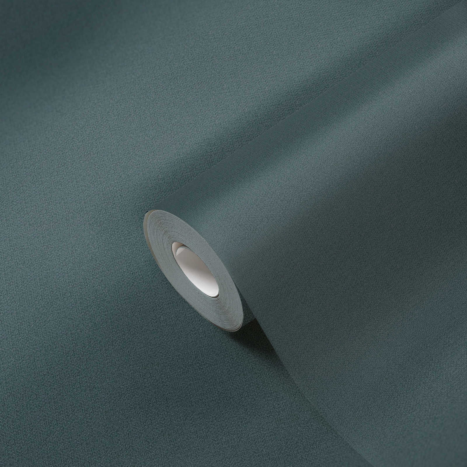             Einfarbige Vliestapete mit Leinenoptik PVC-frei – Blau, Grau
        