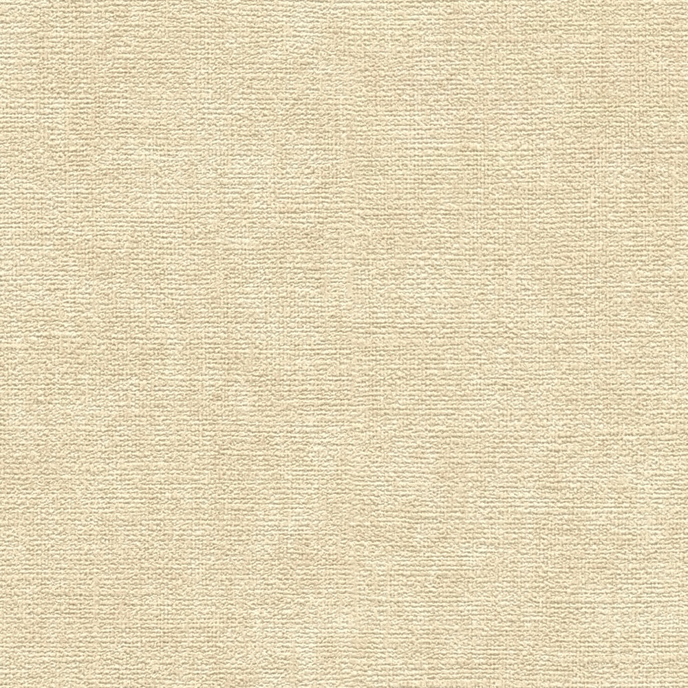             Einfarbige Vliestapete in Textiloptik – Beige, Braun
        