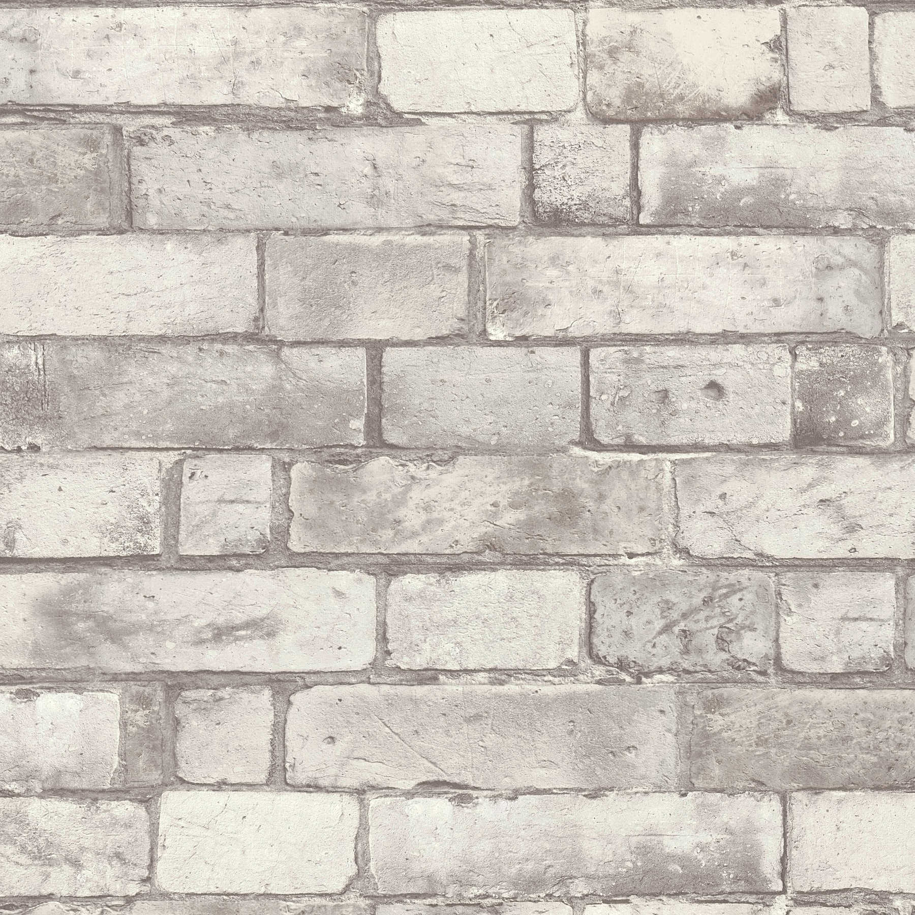             Vliestapete Ziegelmauer im 3D Design – Grau, Weiß
        
