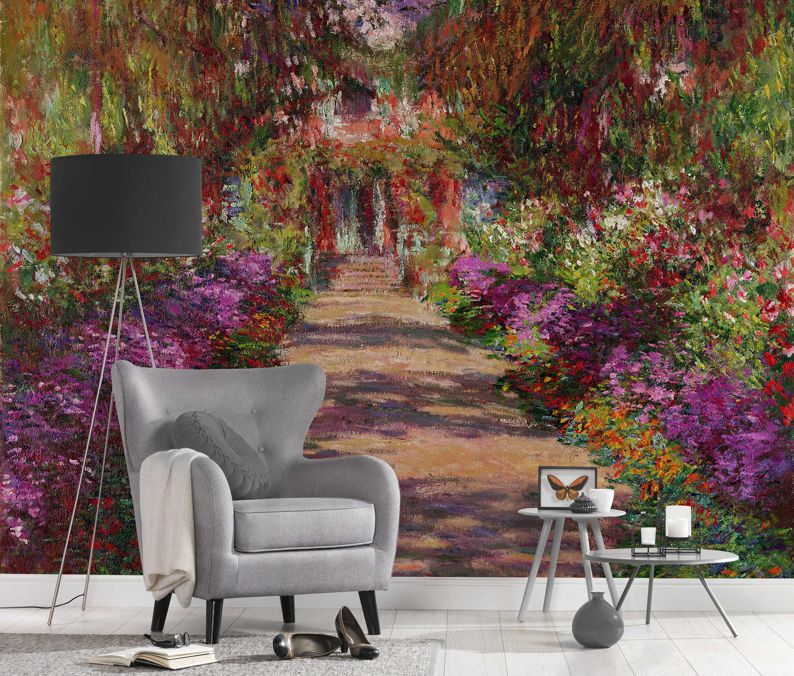             Fototapete "Weg ins Garten in Giverny" von Claude Monet
        