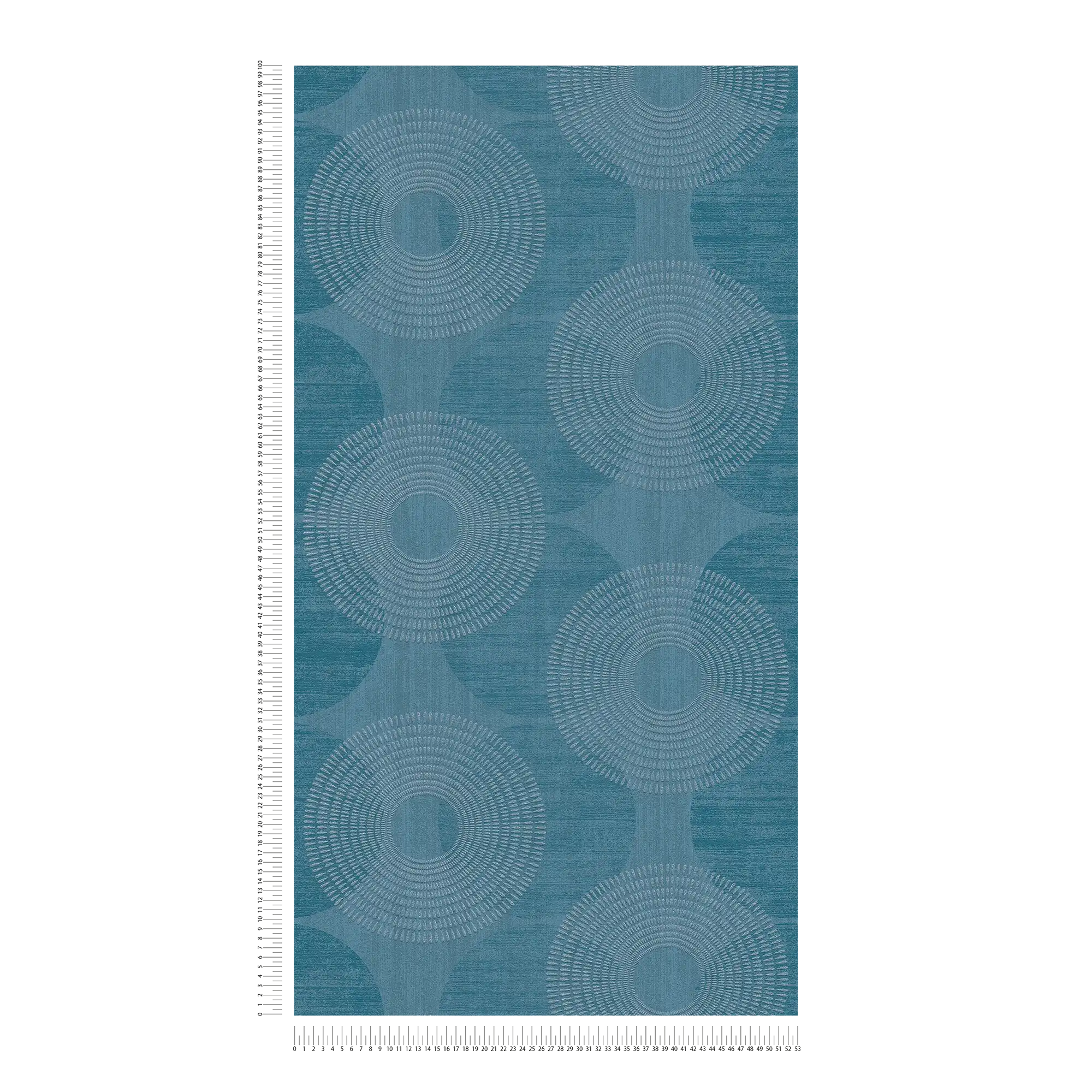             Effekt-Tapete geometrisches Scandinavian Design – Blau
        