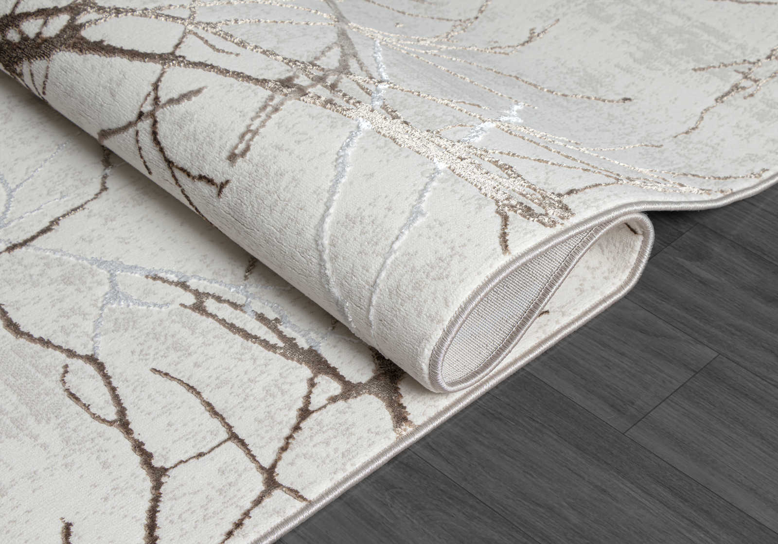             Flauschiger Hochflor Teppich in Creme – 150 x 80 cm
        