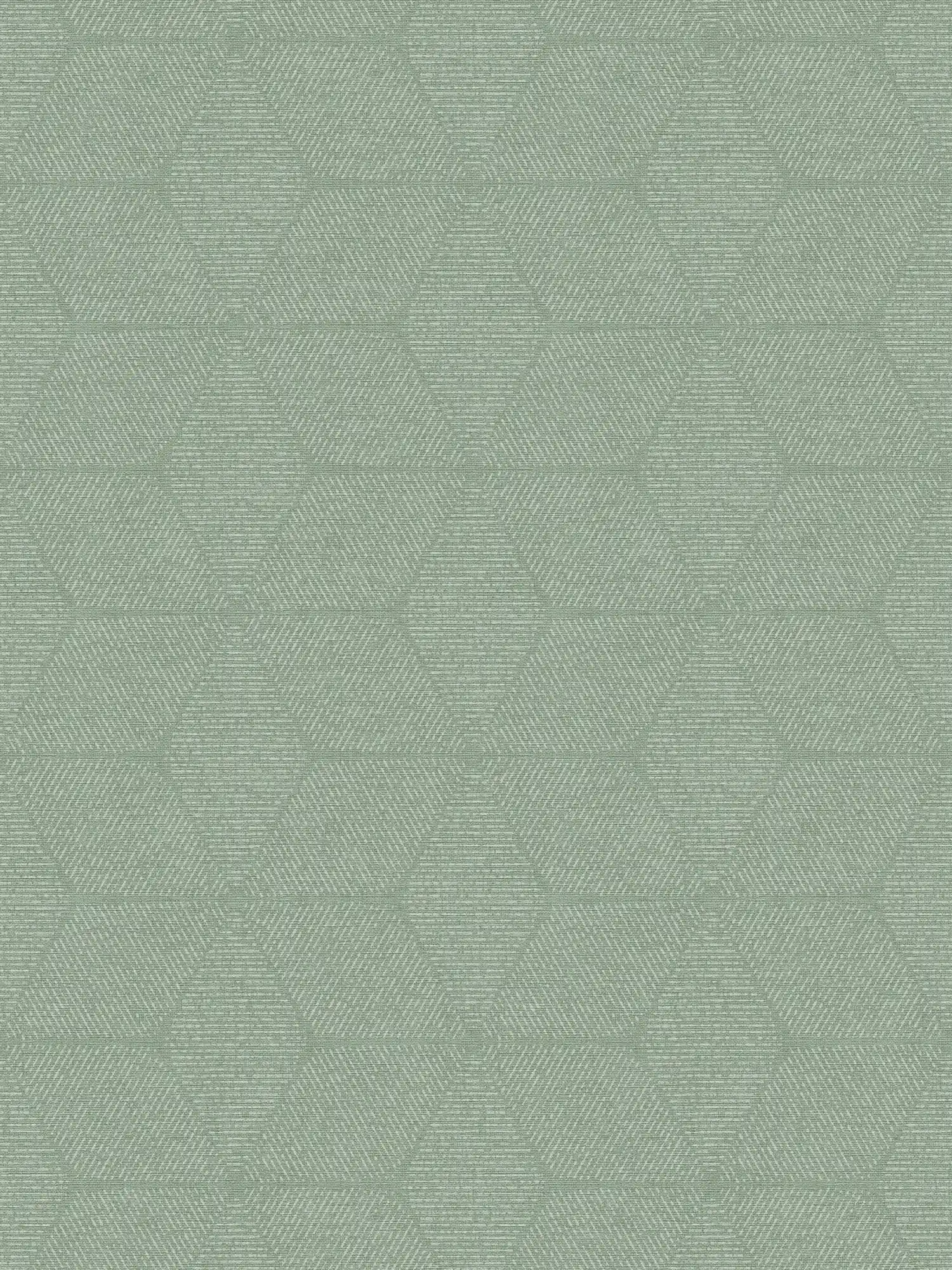 Vliestapete im floralen Muster – Grün, Weiß
