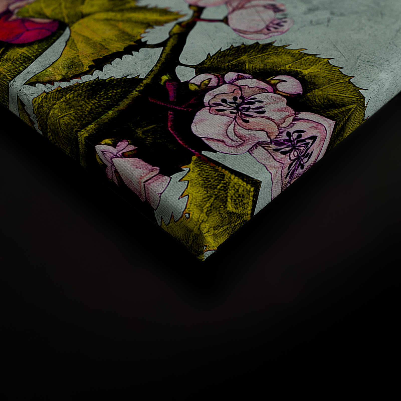             Tropical Passion 2 - Leinwandbild mit Blüten und Knospen – 1,20 m x 0,80 m
        