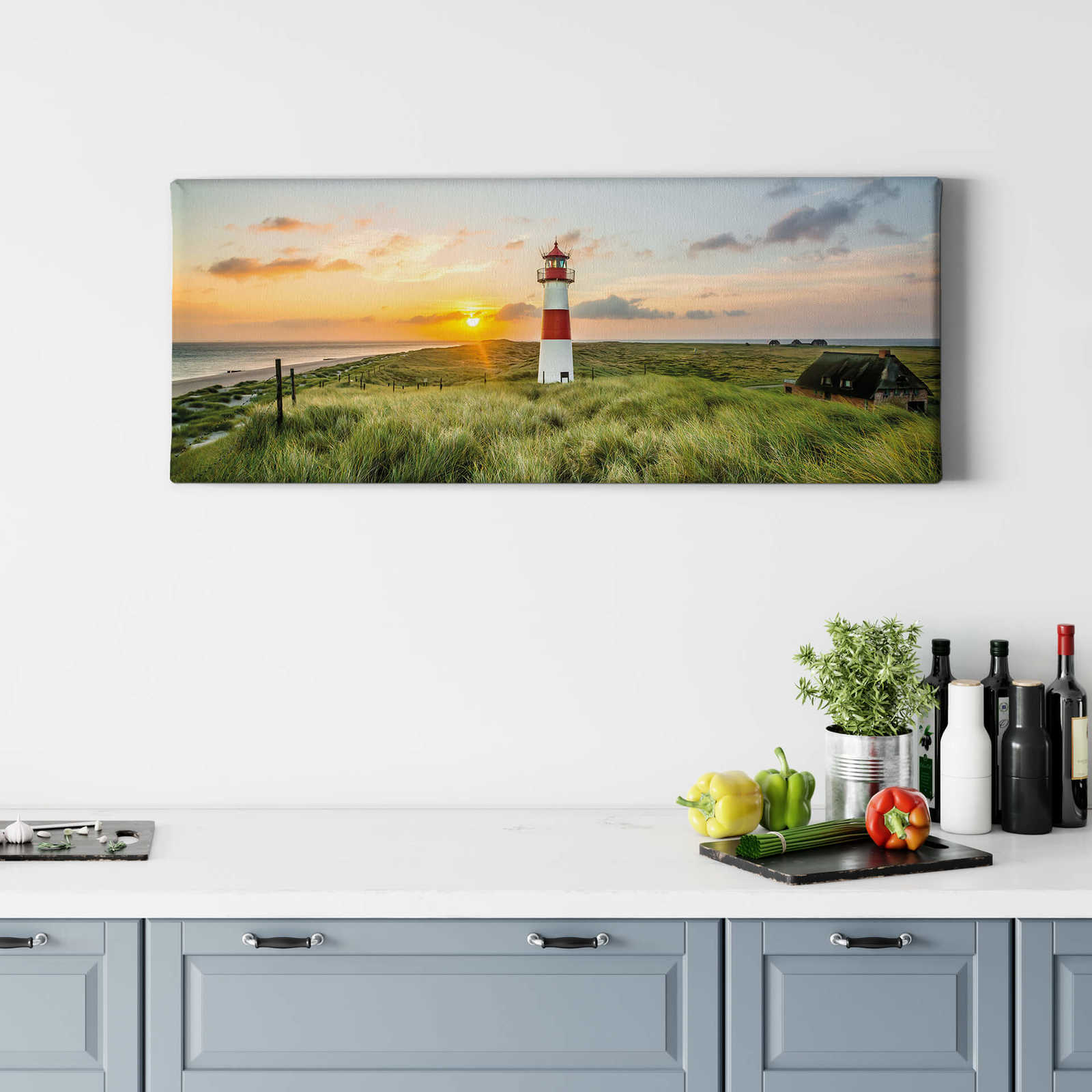 Panoramabild | Farben • Leuchtturm • Bunte von Sylt DD123211