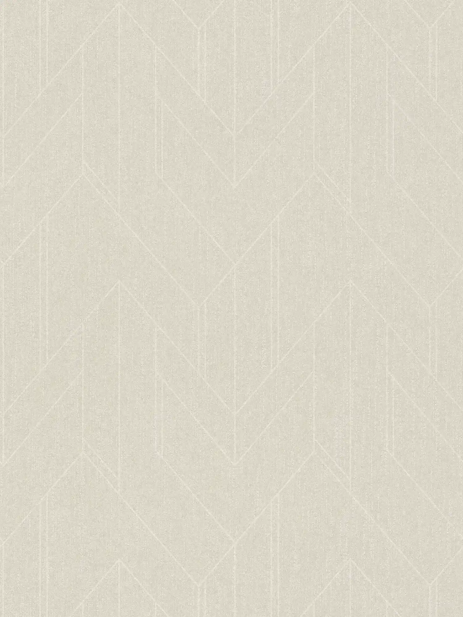 Hellgraue Textiloptik Tapete mit Glanz-Muster im Retro Stil – Grau
