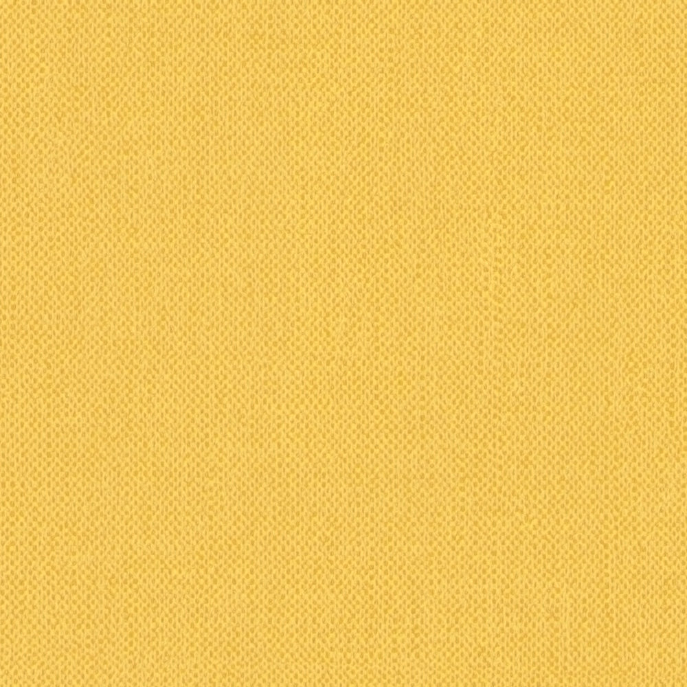             Tapete Senfgelb uni mit Textilstruktur – Gelb
        