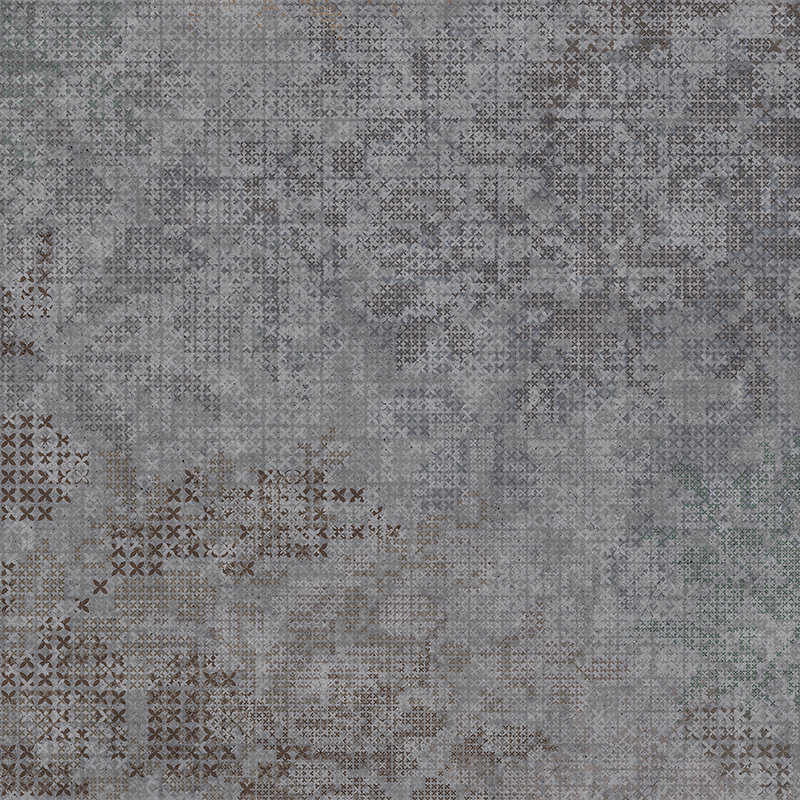         Fototapete Kreuz Muster im Pixel-Stil – Grau, Schwarz
    