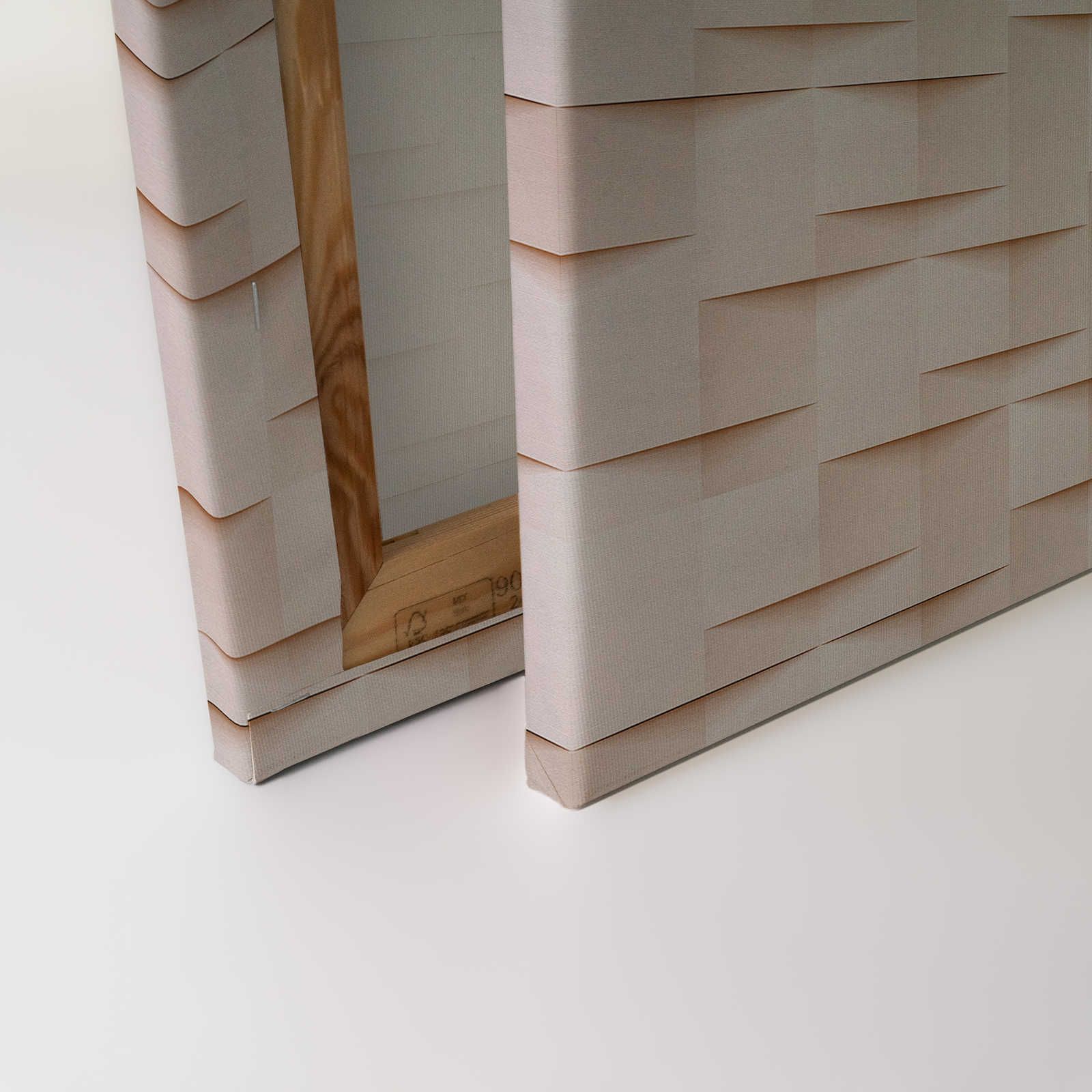             Paper House 1 - Leinwandbild 3D Struktur Papier Origami Falten – 0,90 m x 0,60 m
        