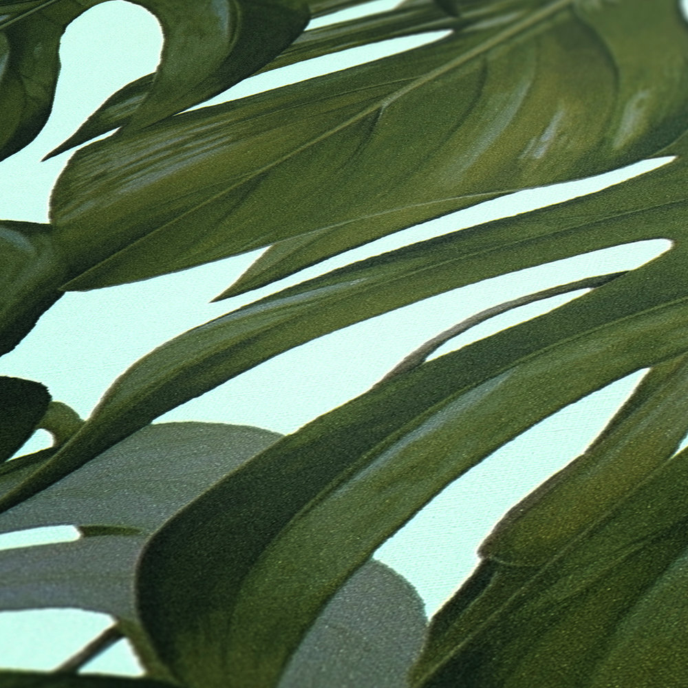             Blätter Tapete mit Monstera Muster von MICHALSKY – Grün
        