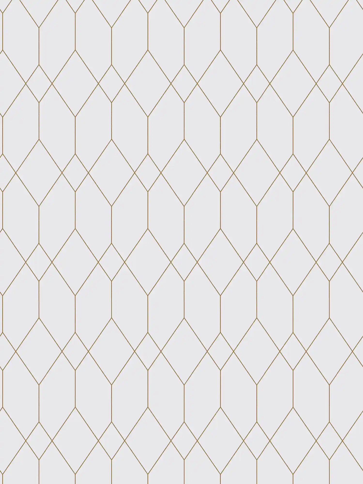 Selbstklebende Tapete | Geometrisches Linienmuster in Gold – Weiß, Metallic
