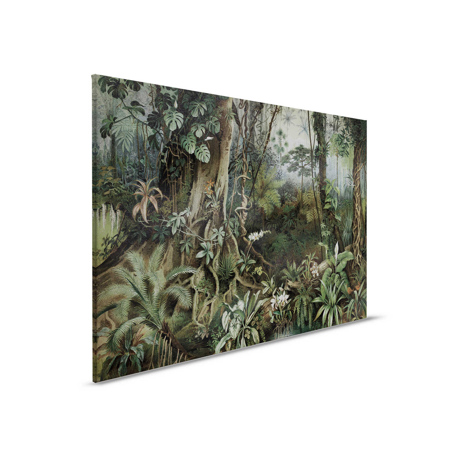         Dschungel Leinwandbild im Zeichenstil | walls by patel – 0,90 m x 0,60 m
    