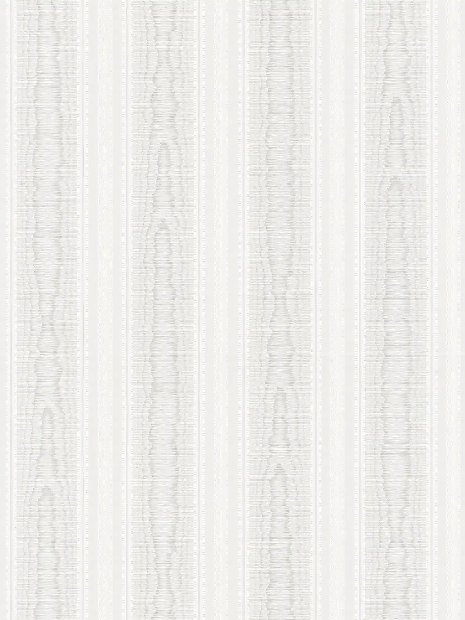         Streifentapete gemustert mit Holzoptik – Creme, Weiß
    