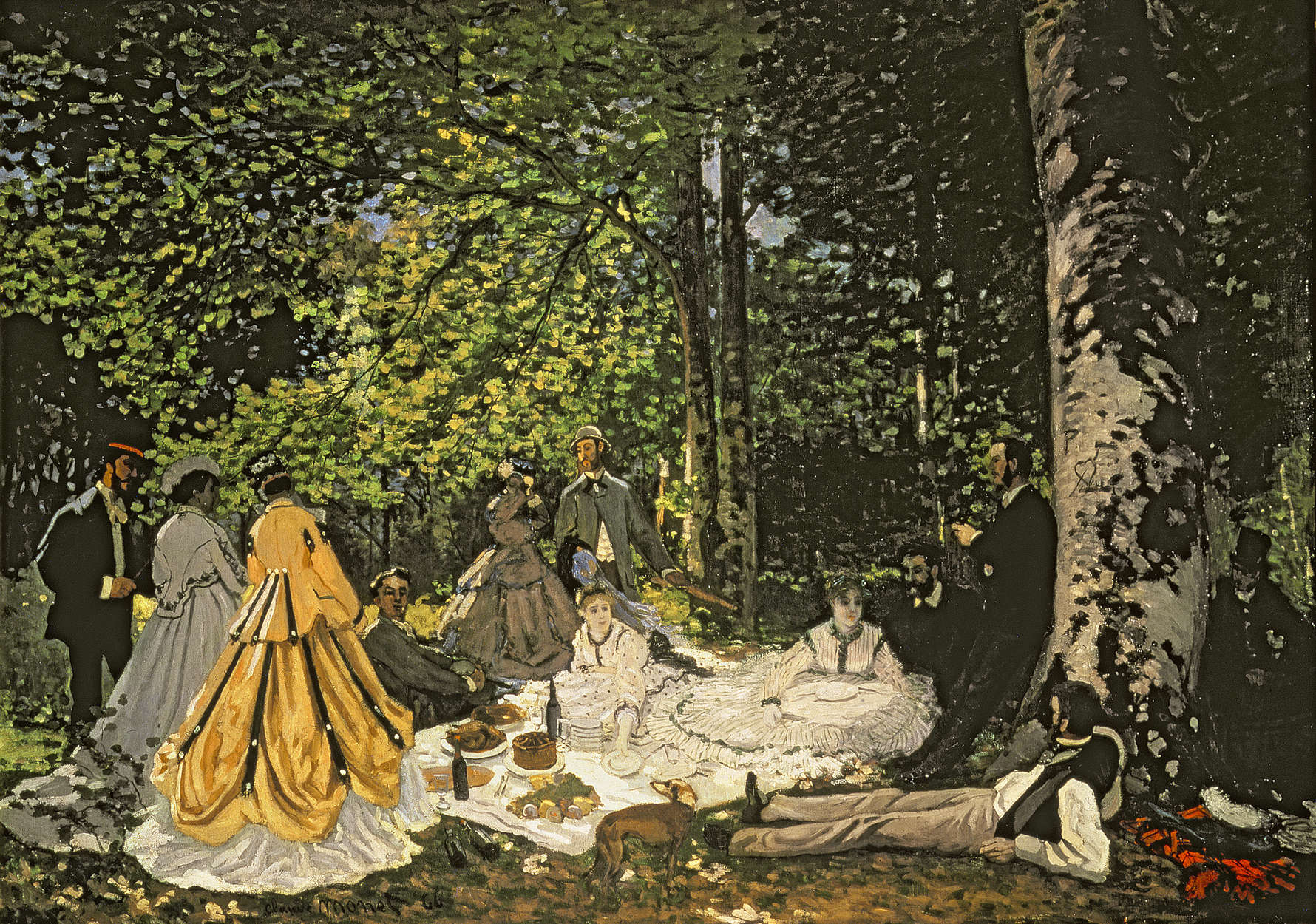             Fototapete "Frühstück im Grünen" von Claude Monet
        