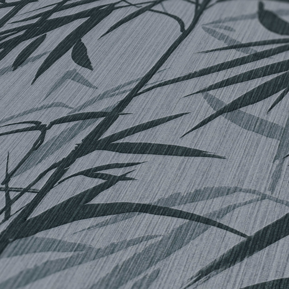             MICHALSKY Vliestapete natürliches Bambus Muster – Grau, Schwarz
        