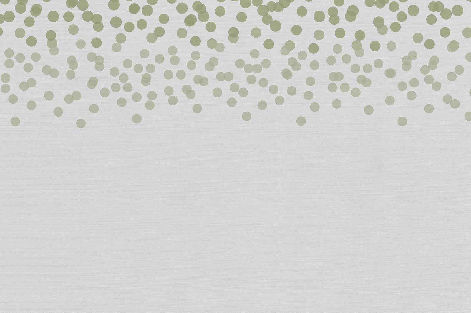             Leinwandbild mit dezenten Punkt-Muster | grün, grau – 0,90 m x 0,60 m
        