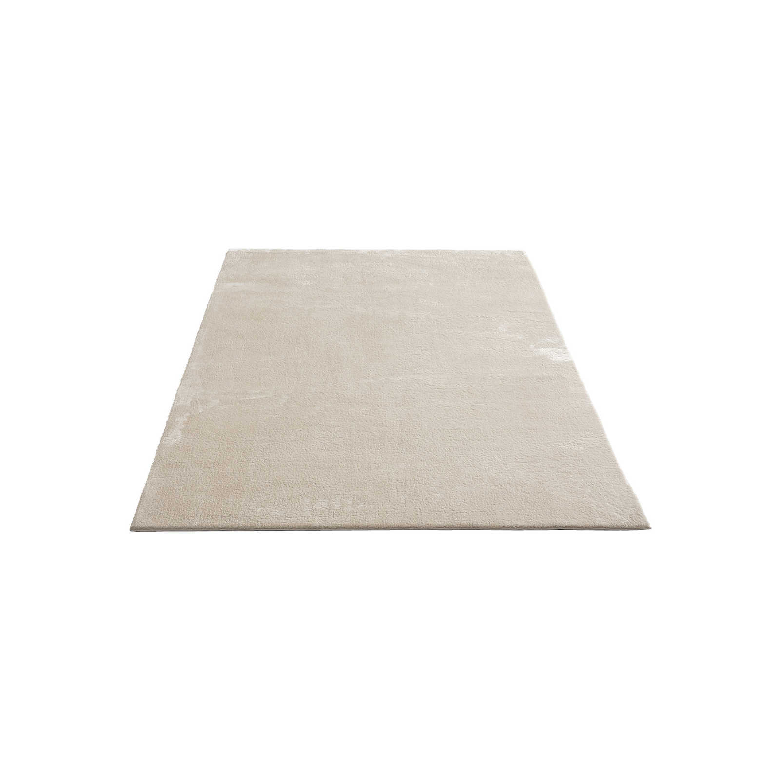 Weicher Hochflor Teppich in Beige – 230 x 160 cm
