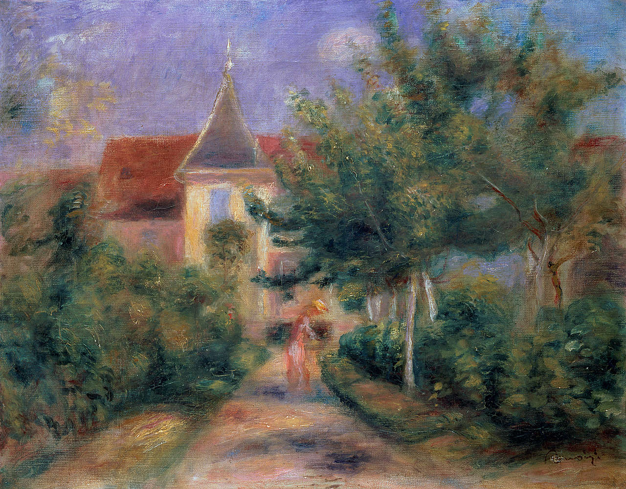             Fototapete "Renoirs Haus in Essoyes" von Pierre Auguste Renoir
        