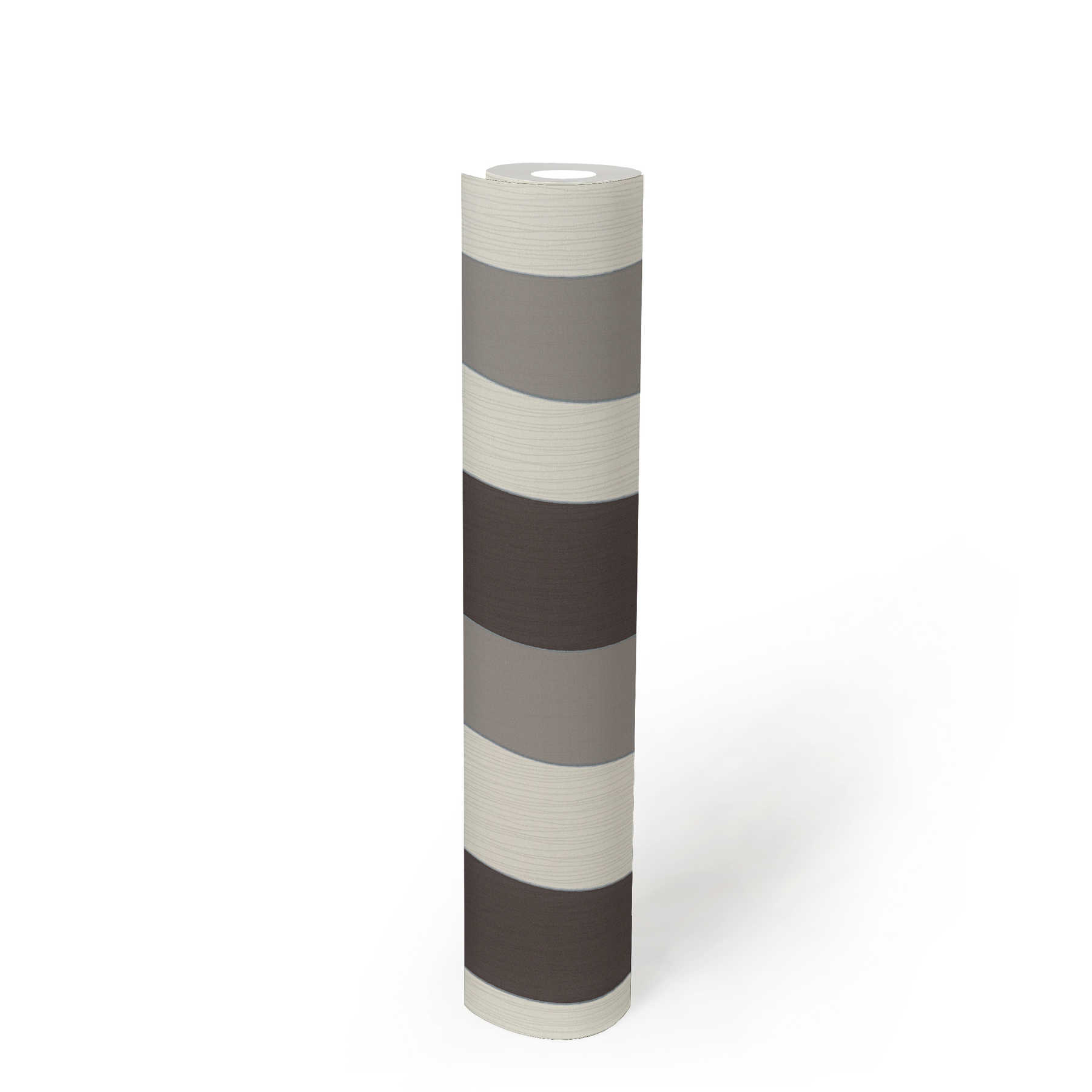             Tapete Linien Design mit Metallic-Effekt – Creme, Grau
        