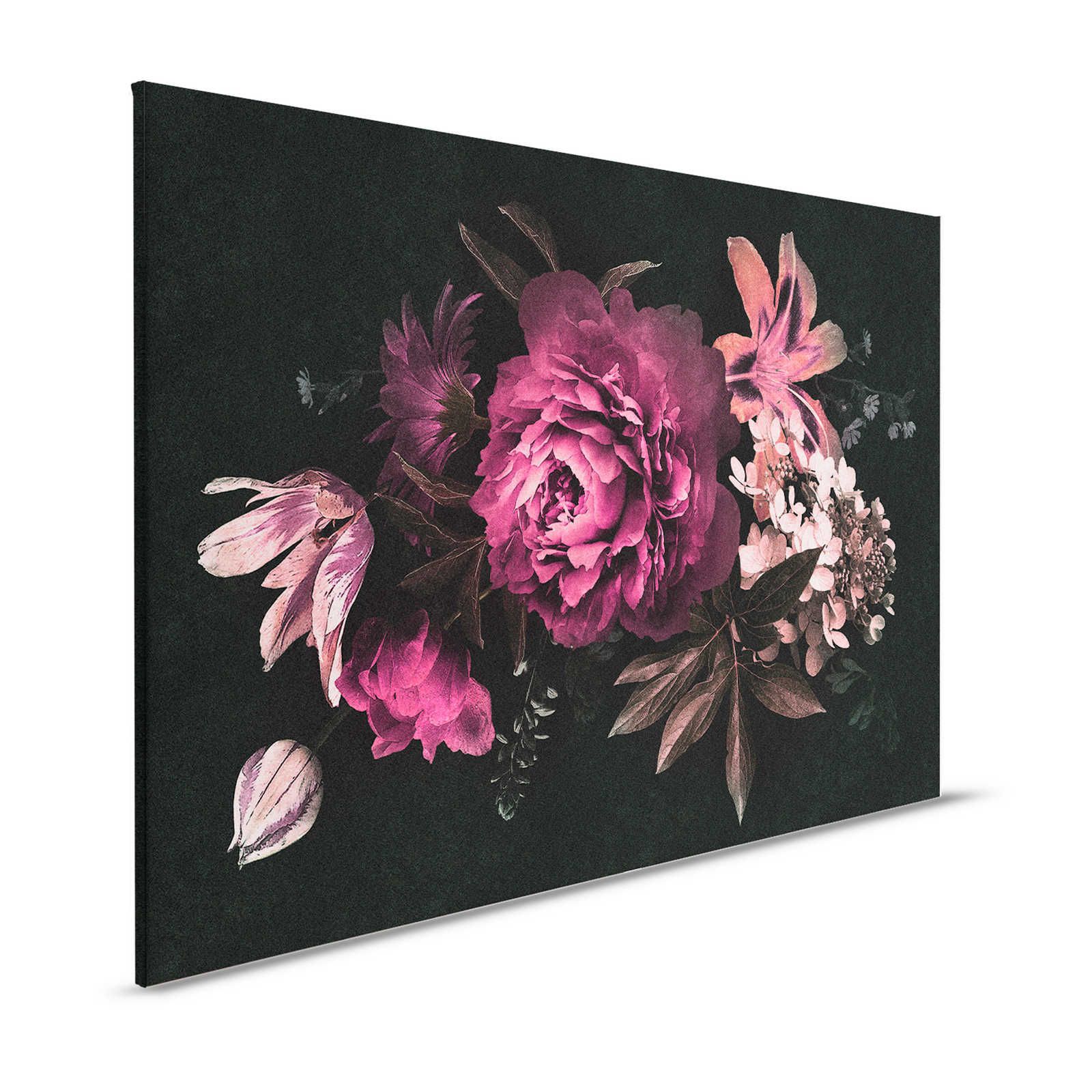 Drama queen 3 - Leinwandbild romantischer Blumenstrauß – 1,20 m x 0,80 m
