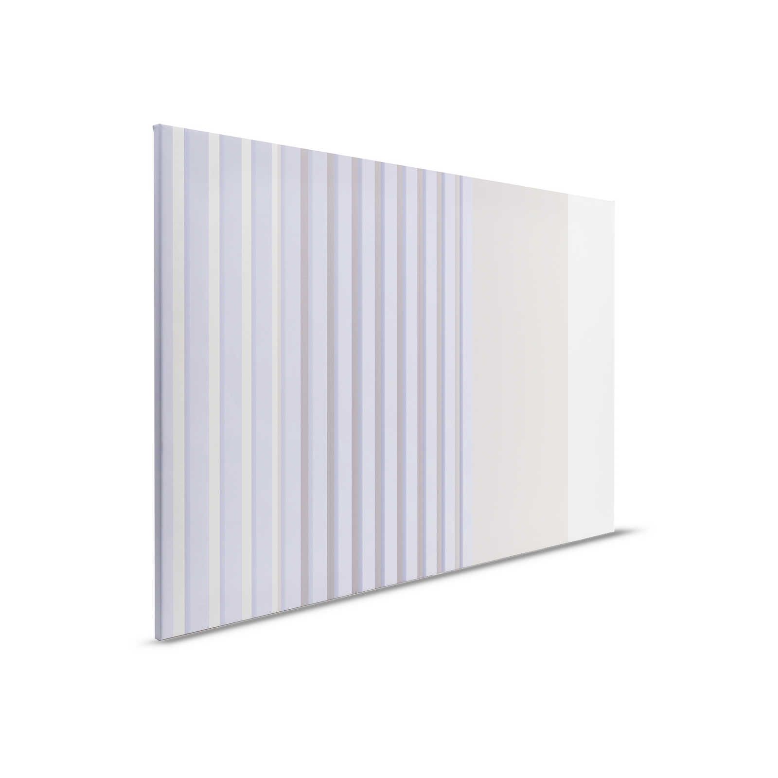         Illusion Room 1 - Leinwandbild 3D Streifen Design in Lila & Grau – 0,90 m x 0,60 m
    