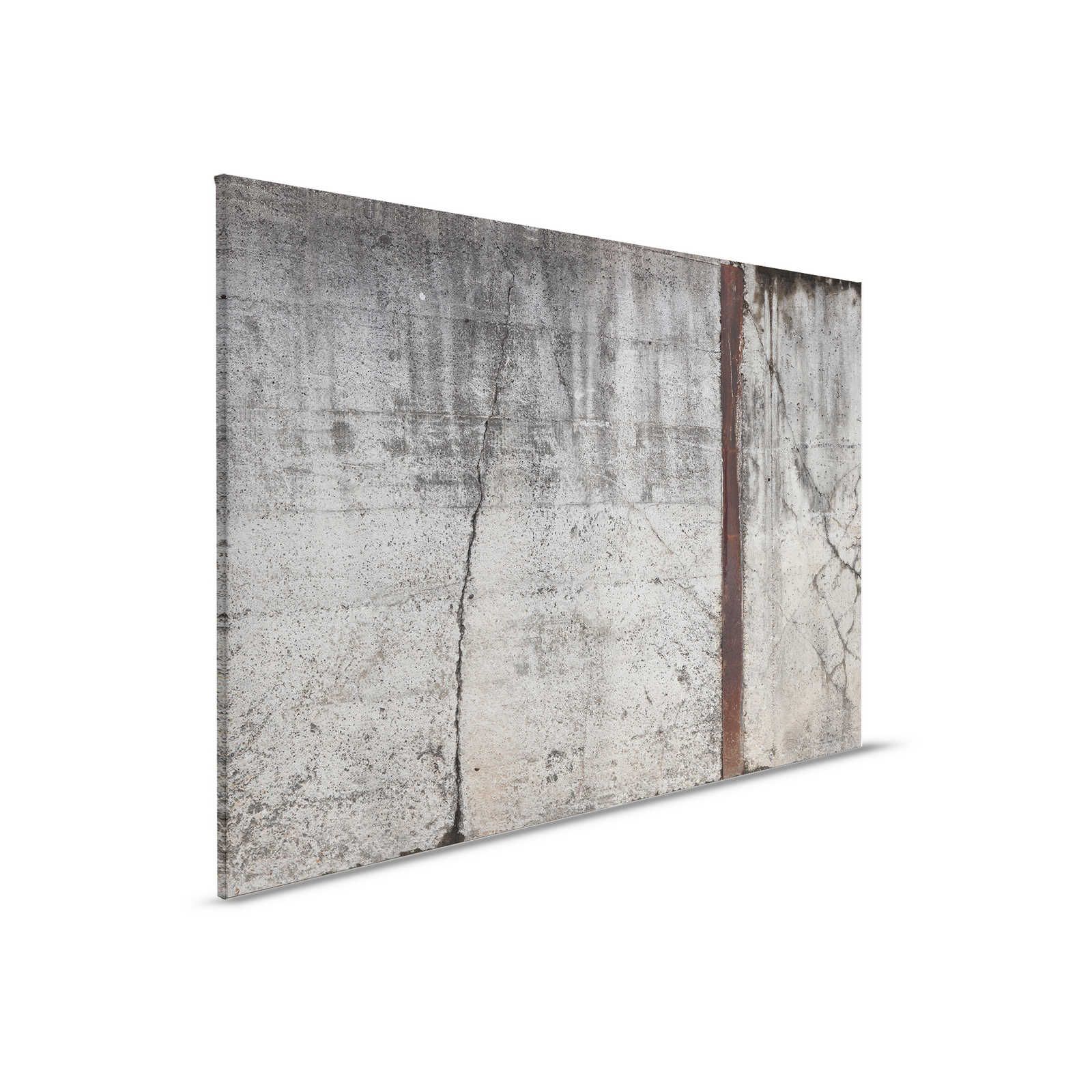         Leinwandbild Beton Wand im rustikalen Stil Stahlbeton – 0,90 m x 0,60 m
    