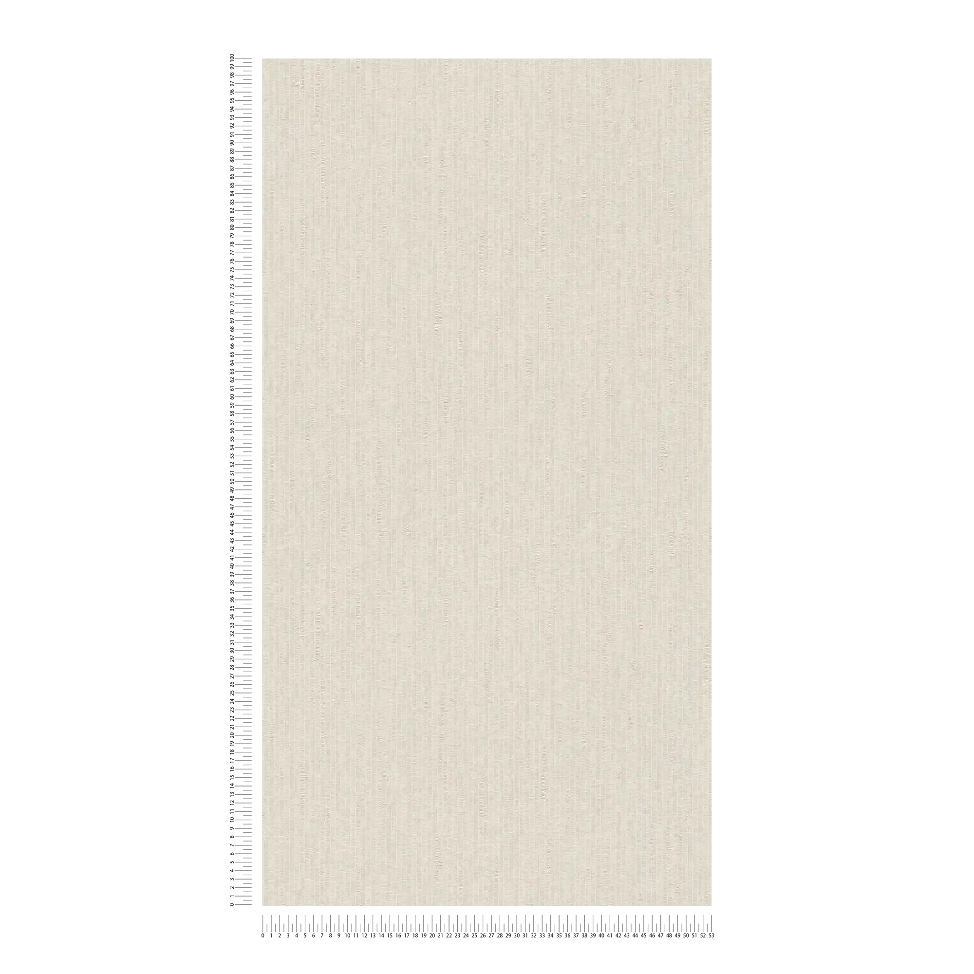             Cremeweiße Tapete mit Schimmer-Effekt und Textiloptik – Weiß
        